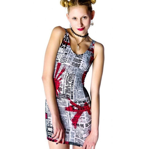 japanese print dresses